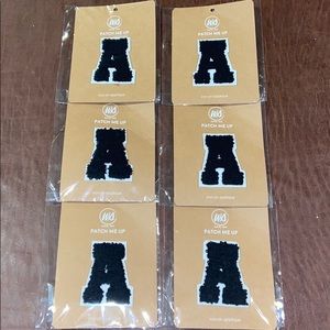 Six Letter A patch me iron-on appliqué